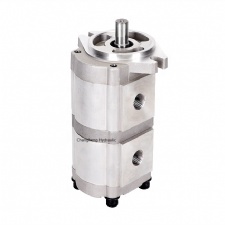 Hydromax type hydraulic double gear pump HGP-33A-F1111R-X-2B